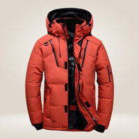 Leonardo | Wetterfeste Daunenjacke – Orange