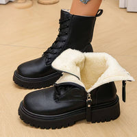 Romy™ – Warm gefütterte Winter Stiefeletten – Schwarz
