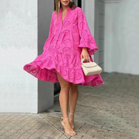 Sophia | Modisches Sommerkleid – Rot rosa