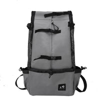 Sommer Travel Puppy Hunderrucksack | Leichter und Bequemer Rucksack für Mittelgroße Hunde – Dunkelgrau