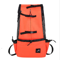 Sommer Travel Puppy Hunderrucksack | Leichter und Bequemer Rucksack für Mittelgroße Hunde – Orange
