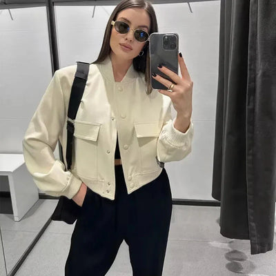 Blouson für Damen - Leichte Sommerjacken mit Knöpfen