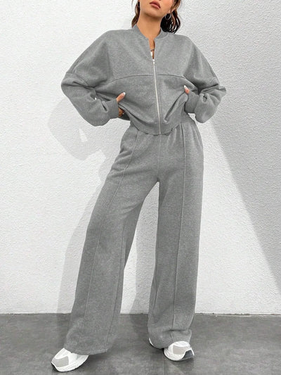 Olimireia | Damen Kapuzenpullover mit Reißverschluss Uni-Farbe Neu