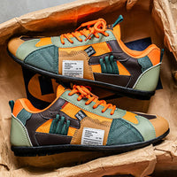 Mats | Bunte Retro-Sneaker – Orange