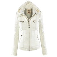 CLARA - ELEGANTE LEDERJACKE – Weiß
