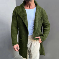 VOLKER - EXTRAFEINE STRICKJACKE – Grün