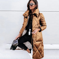 Wel | Schicke wattierte Winterjacke – Braun