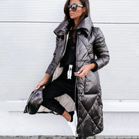 Wel | Schicke wattierte Winterjacke – Schwarz