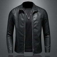 Auron™ Lederjacke Mit Premium-Finish Und Dominanter Ausstrahlung – Schwarz