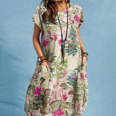 Jane | Bequemes Bloemen Retro Vintage Kleid | 50% RABATT!