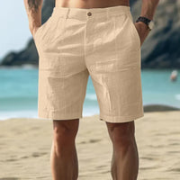 Lässige leichte Sommerweb-Shorts für Männer – Khaki
