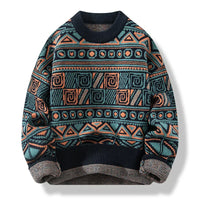 Benjamin | Vintage Isländischer Pullover – Blau