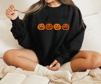 Gilda - Kürbisse Sweatshirt – Schwarz