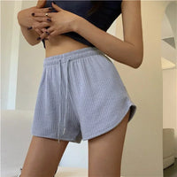Sommerliche Sweat Shorts für Damen - Bequeme kurze Musselinhosen für heiße Tage – Grau