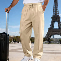 Johan™ Premium-Strickhose mit elastischem Bund und verstellbarem Kordelzug – Beige