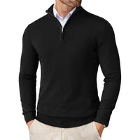 Boris™ | PULLOVER MIT HALBEM REISSVERSCHLUSS – Schwarz