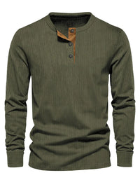 Easton™ | Klassisches Herren-Langarmshirt – Grün