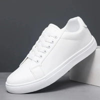 Elegante Leder-Sneaker – Weiß
