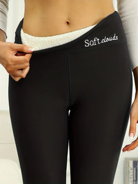 Lilly - Wärmende Winterleggings – Schwarz