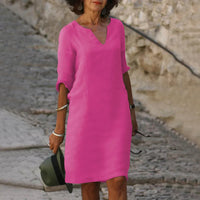 Heidi-Mode | Elegante Knielange Kleid – Pink