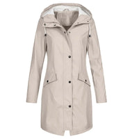 Ingrid | Trenchcoat mit Kapuze – Mandel