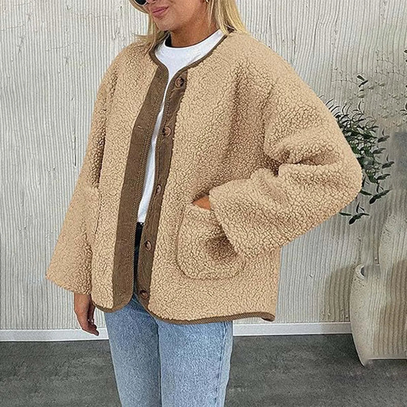 Palyntaya | Damen Winterjacke gemütlich und dick mit langen Ärmeln