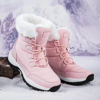 Nordika™-Stiefel mit kuscheligem Futter und rutschfester Sohle / Sicherheit und Wärme für extreme Kälte! – Rosa