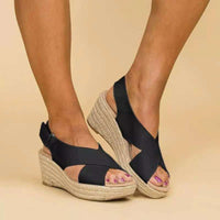 Corina™ | Orthopädische Ledersandalen aus hochwertigem Material – Schwarz