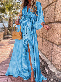 Nora | Stilvolles, farbenfrohes Kleid – Blau