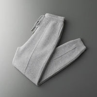 Leon | Turin Merino-Herrenhose für stilvolle Looks – Hellgrau