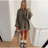 Eliana | Lässiger Oversize-Cardigan – Grün