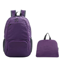Leicht Faltbar Unisex Reise Rucksack | Draußen – Lila