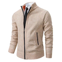 Anton | Eleganter Premium-Cardigan – Beige