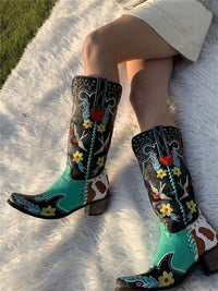 Damen Schlupf Bestickt Cowboystiefel | Stilvoll – Ibiza Cowboy