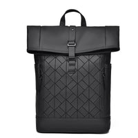 Herren Groß Reise Rucksack | Rolltop – Schwarz