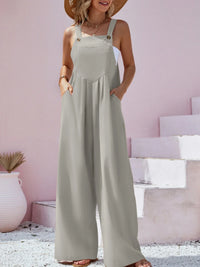Sommer-Overall für Damen - Bequemer ärmelloser Einteiler für heiße Tage – Grau