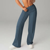 Barcelona™ Damenhose mit hohem, formendem Bund und geradem, lockerem und komfortablem Schnitt – Marine