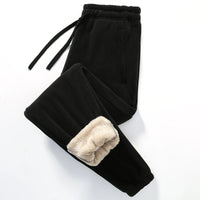 Nordic Fleece-Lined Joggers – Schwarz