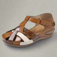 Bianca | Komfortable Keilsandalen für den täglichen Gebrauch – Braun