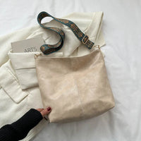 Heidi | Vintage Leder-Schultertasche – Khaki