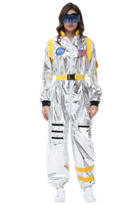 Weltraum-Astronaut Halloween Kostum – Gelb-3