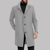 Zavilis | Vintage Herren-Lederjacke mit langen Ärmeln und gepolstertem Design – Lichtgrau