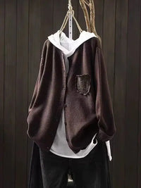 Ansley | Gemütlicher Cardigan – Dunkelbraun