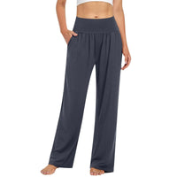 Belle Comfort™ Hose Mit Elastischem Bund und Weiter Pantalon-Passform – Dunkelgrau