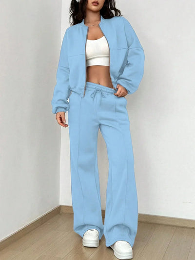 Olimireia | Damen Kapuzenpullover mit Reißverschluss Uni-Farbe Neu
