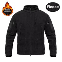 Eberhard® | Premium Robuste Militärjacke für Männer – Schwarzes Polar Fleece