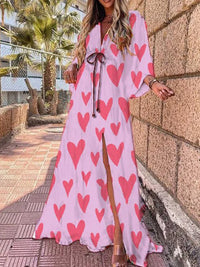 Nora | Stilvolles, farbenfrohes Kleid – Rosa