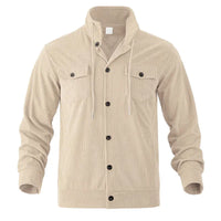 Velkor™ Jacke mit Gerippter Textur und Raffinierter Ausstrahlung – Apricotfarben