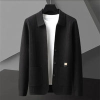 Nolan™ Strickjacke aus Strukturiertem Strick mit Hochwertiger Verarbeitung / Lässige Eleganz für Kühlere Tage! – Schwarz