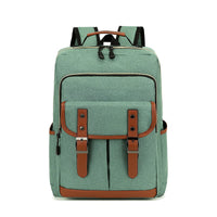 Unisex Vintage Groß Wasserdicht Rucksack | Canvas – Hellgrün